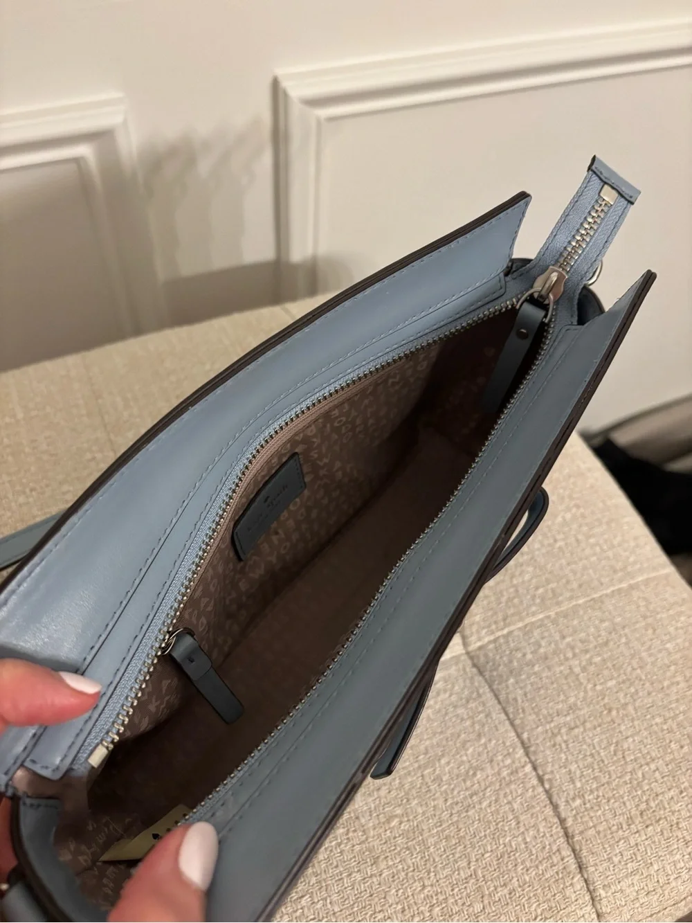kate spade Slate Blue Leather Bow Crossbody